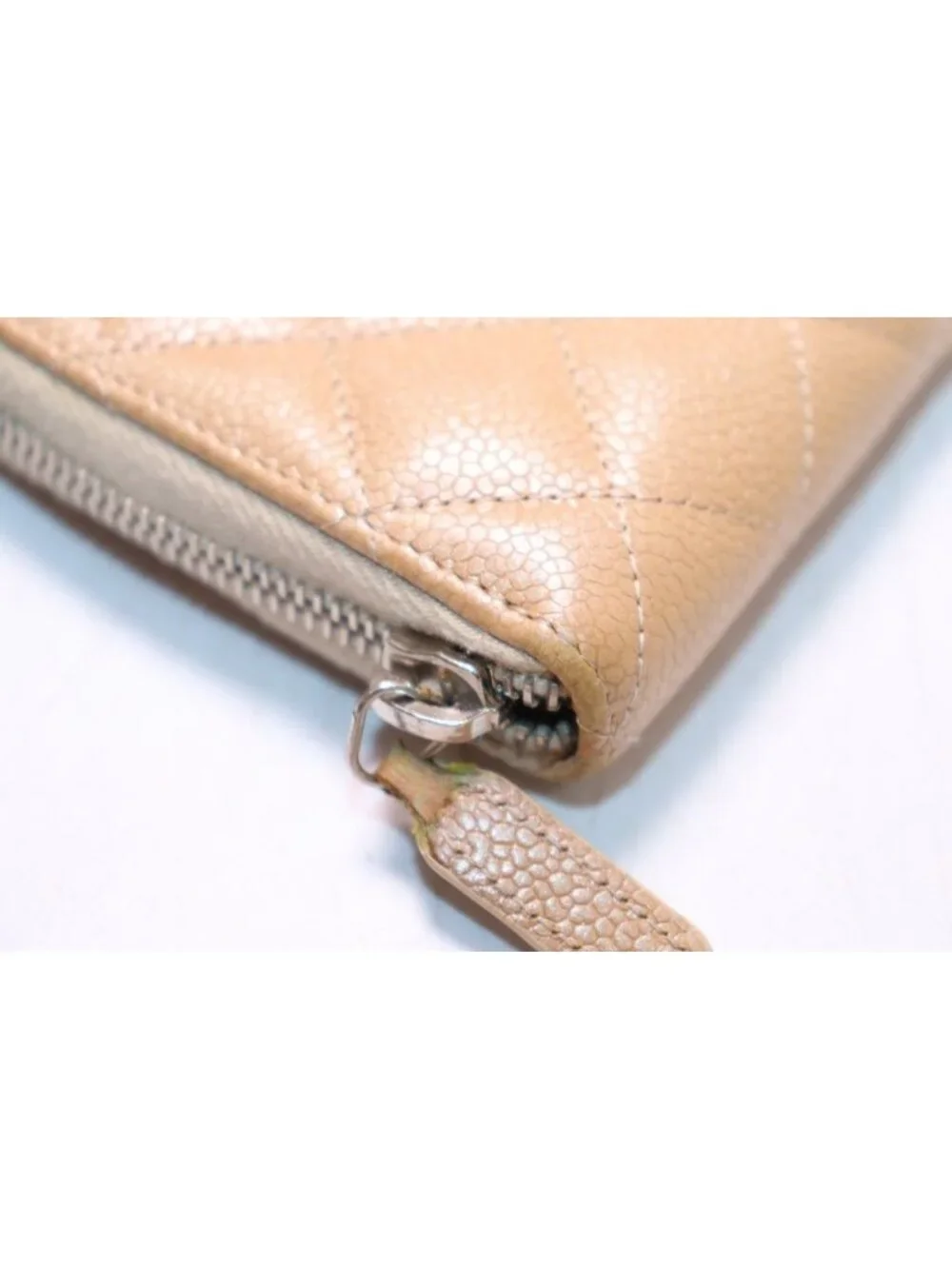 Chanel 20 Quilted Caviar Leather Wallet